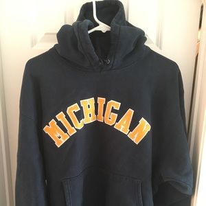 University of Michigan hooded sweatshirt